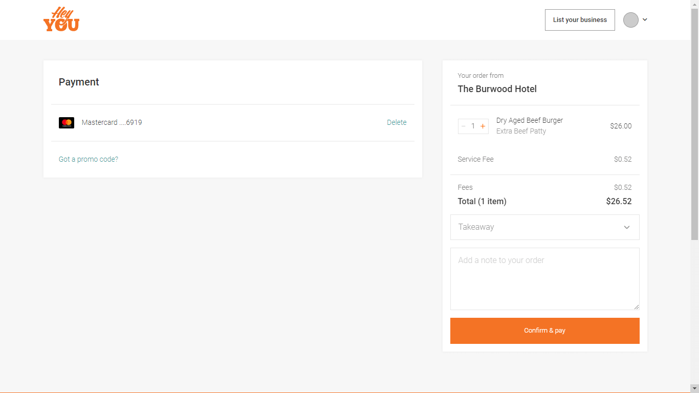 Payment Page